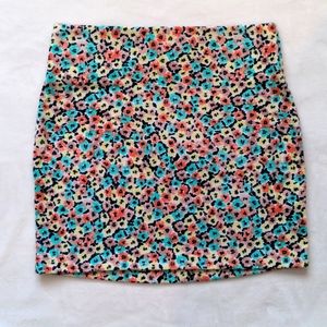 BCBGeneration Floral Mini Skirt